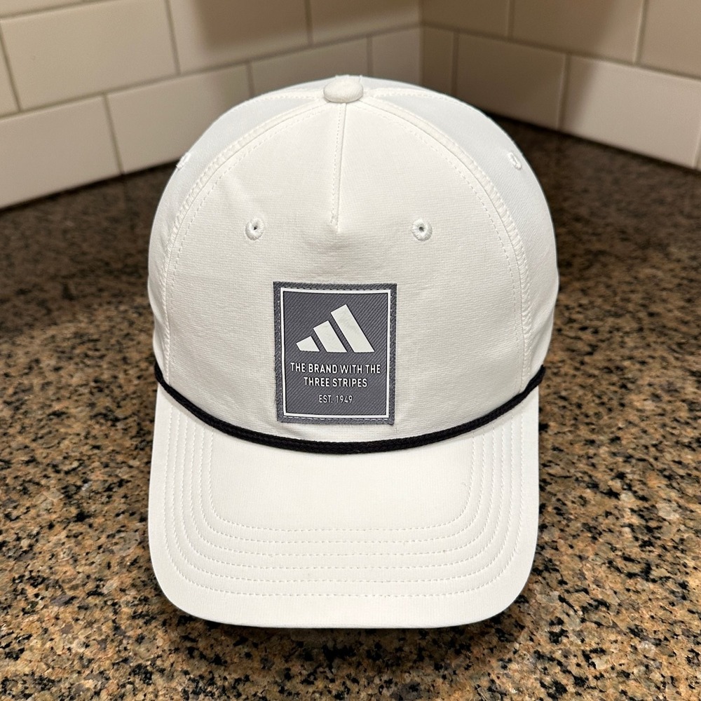 Adidas Aeroready Rope Hat Golf Cap Men's Adjustable Snapback White